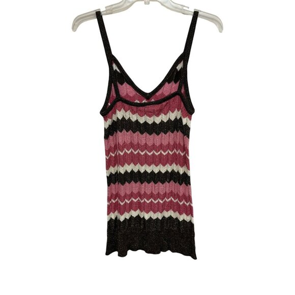 Vintage No Boundaries Y2K Spaghetti Strap Knit Fitted Sweater Cami Sz 11/13 USA - Picture 4 of 7